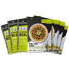 ReadyWise 6 Pack ReadyWise Pro Adventure Meal Pork Chile Verde, ready-to-eat outdoor military-style meal with slow-cooked shredded pork, handmade tomatillo sauce, corn, black beans, and rice, packaged in individual pouches for camping and hiking.