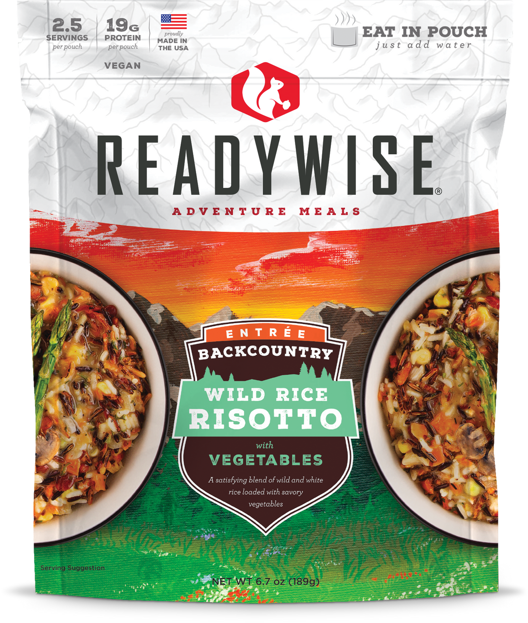 6 Pack Case Backcountry Wild Rice Risotto with Vegetables
