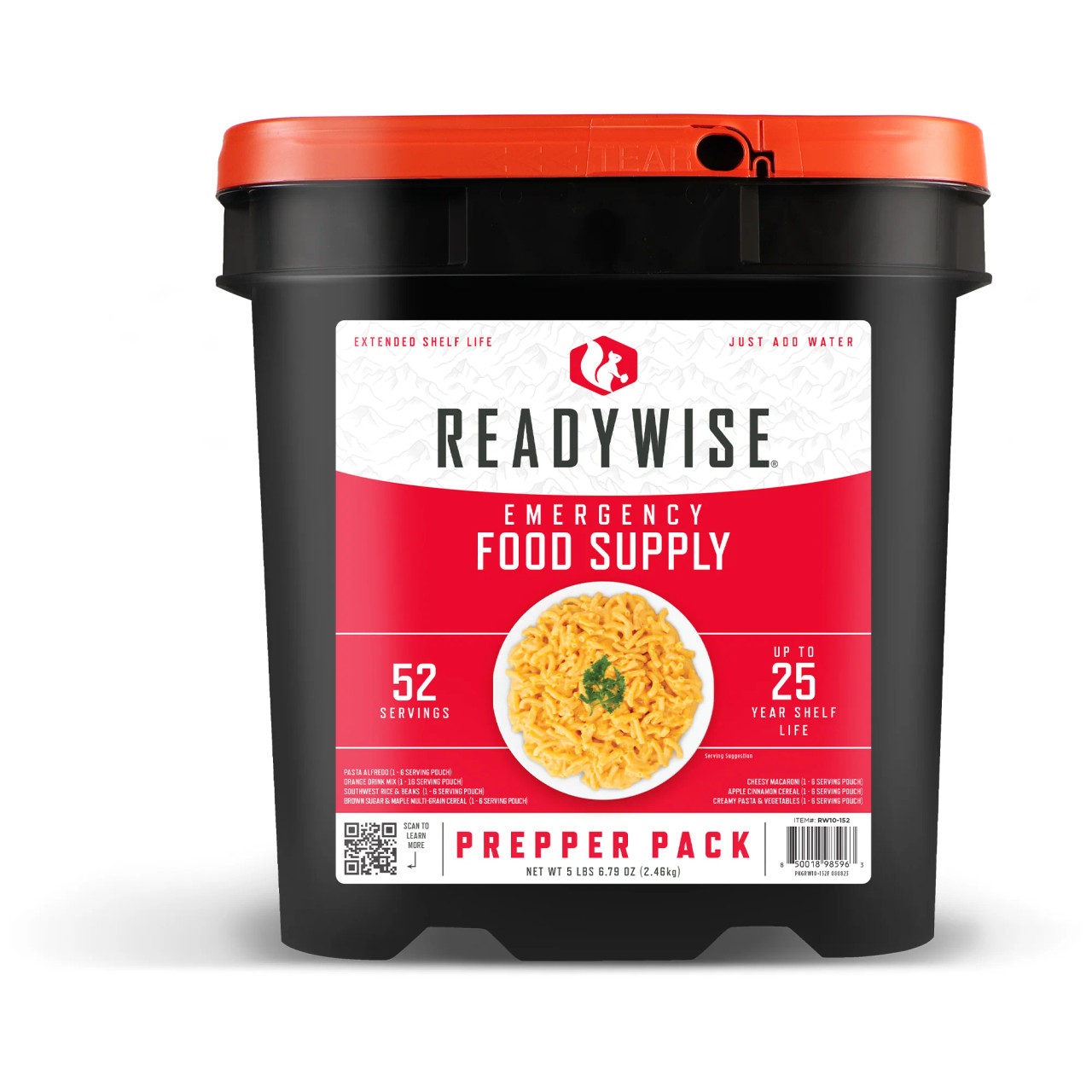 52 Serving  Emergency Food - Prepper Pack Bucket