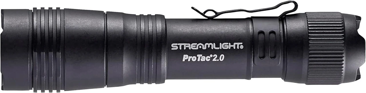Streamlight ProTac 2.0 2000-Lumen Rechargeable Tactical Flashlight with USB C Cable and Holster
