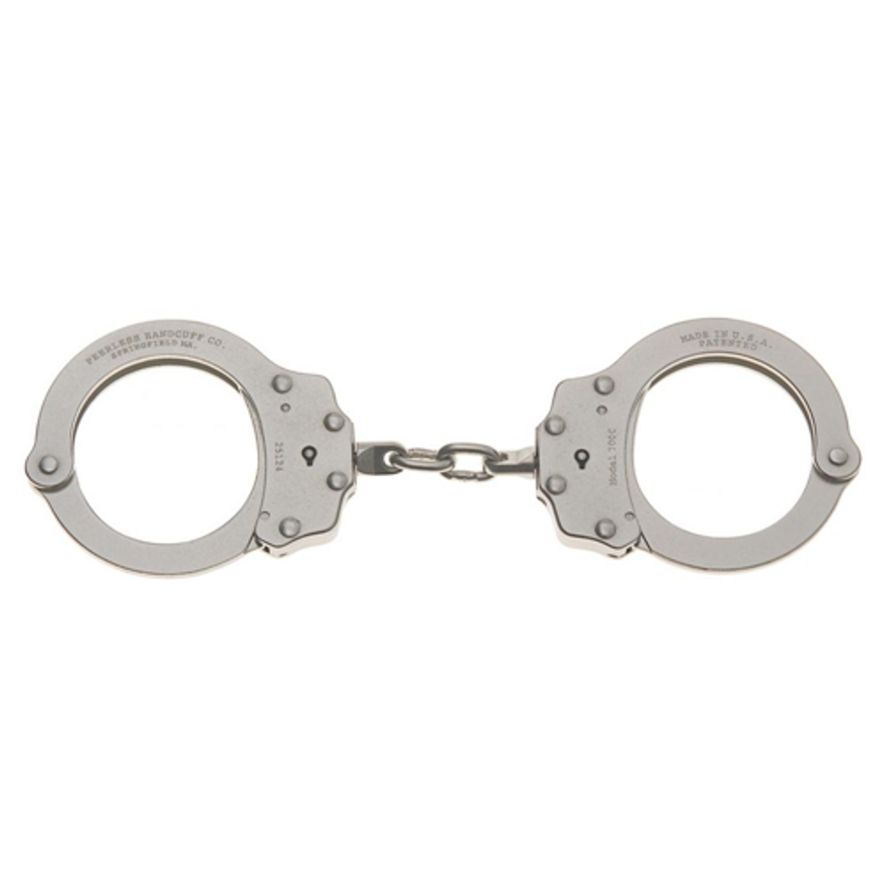 Model 700C Chain Link Handcuffs - Nickel Finish