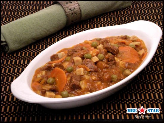 Beef stew in bowl.