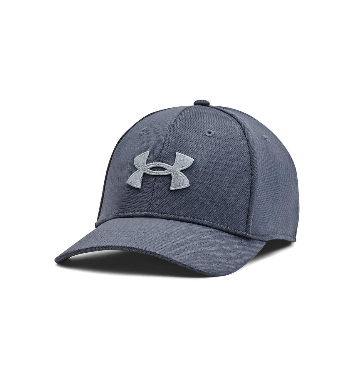 Under Armour Men's Blitzing Hat/Cap, a navy blue sports cap with the Under Armour logo embroidered on the front.