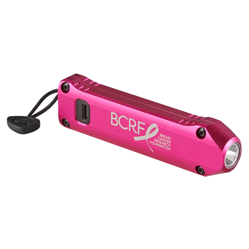 BCRF Pink Wedge XT Compact Everyday Carry Rechargeable Flashlight
