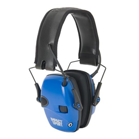 Howard Leight Impact Sport Electronic Earmuffs - Blue - 22dB NRR