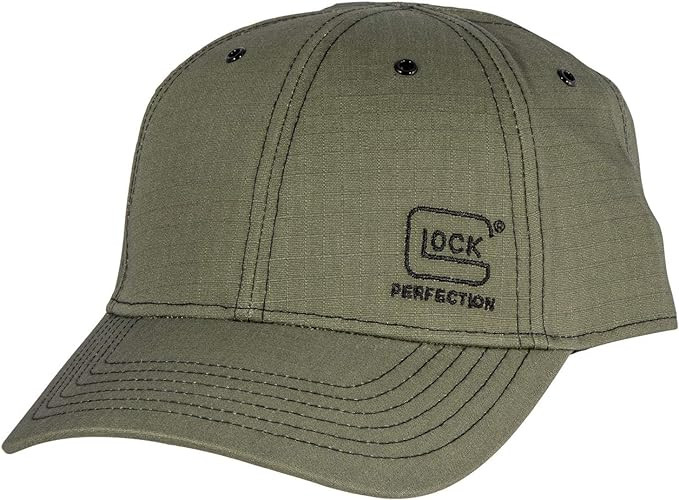 Glock 1986 Ripstop Hat Olive Cotton Hook & Loop Closure
