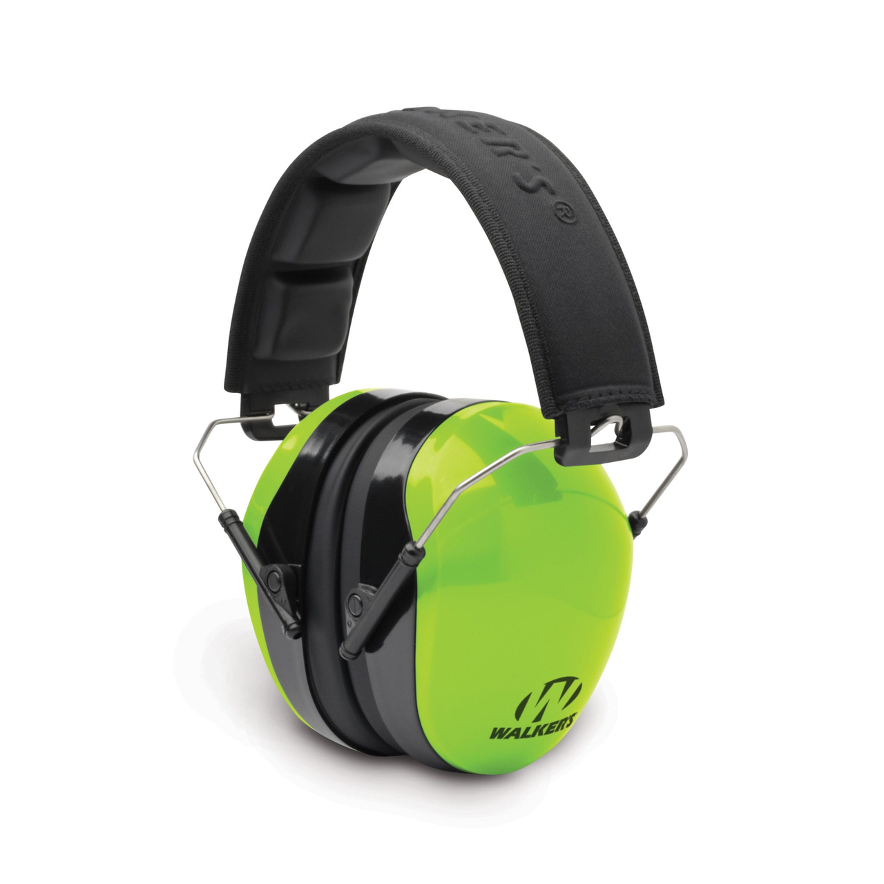 Dual Color Passive Muff Embossed Headband - Hi Vis Green