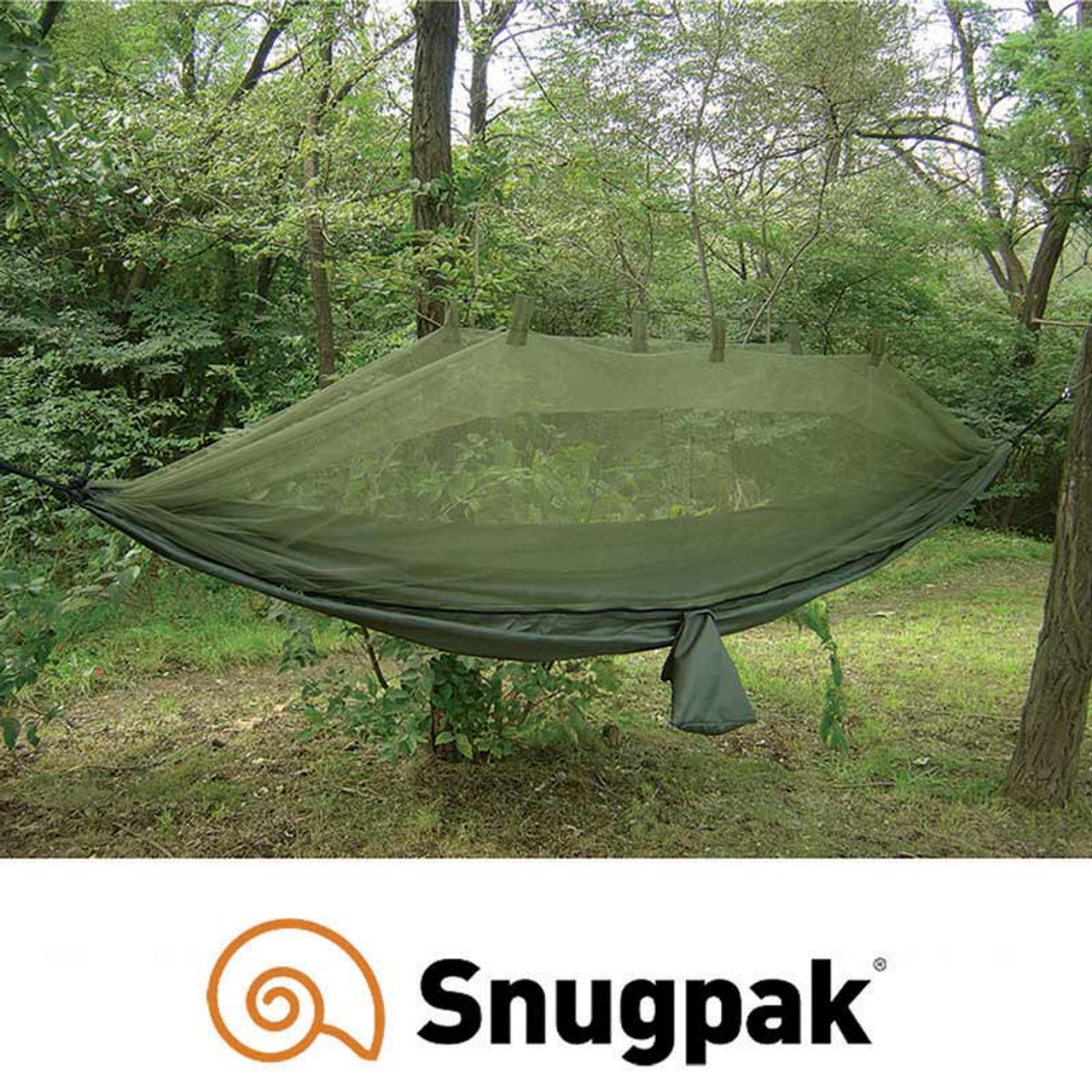 Jungle Hammock with Mosquito Net - Olive Drab Green