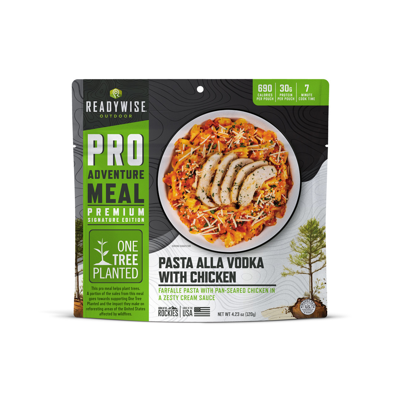 6 Pack ReadyWise Pro Adventure Meal Farfalle alla Vodka with Chicken