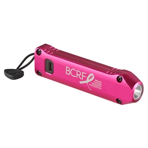BCRF Pink Wedge XT Compact Everyday Carry Rechargeable Flashlight