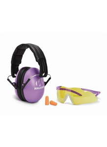 Youth & Women Folding Purple Muff/Glasses/Plug Combo - Purple