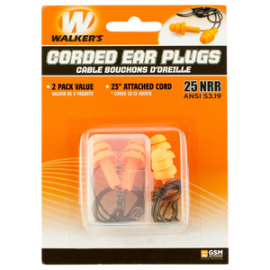 Silicon Corded Ear Plug 2Pk