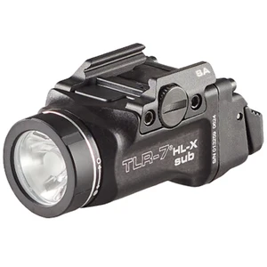 TLR-7 HL-X sub USB (GLOCK 43X/48 MOS | 43X/48 Rail) - Includes mounting kit with key, multi-tool, (1) SL-B9 Li-Ion rechargeable battery pack, and USB-C cord - Black
