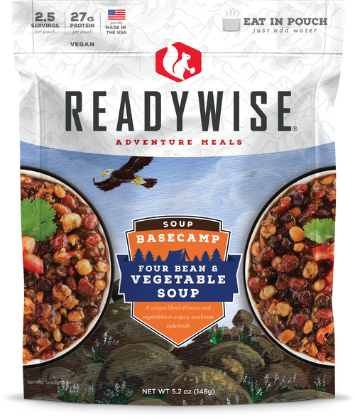 6 Pack Case Basecamp Four Bean & Vegetable Soup