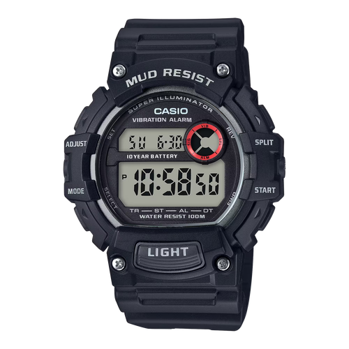 Casio Mud-Resistant Digital Watch w/ Vibration Alarm