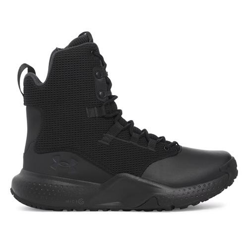 Under Armour Micro G Stellar Zip Tactical Boots, black tactical boots with zipper and mesh design for durability and comfort