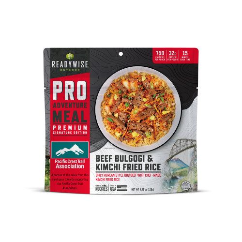 6 Pack ReadyWise Pro Adventure Meal Beef Bulgogi and Kimchi Fried Rice