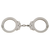 Model 702c Oversize Chain Link Handcuff - Nickel Finish
