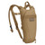Camelbak ThermoBak Mil Spec Crux 3L/100oz hydration pack, tan color, with adjustable straps and storage pocket, designed for outdoor activities and military use.