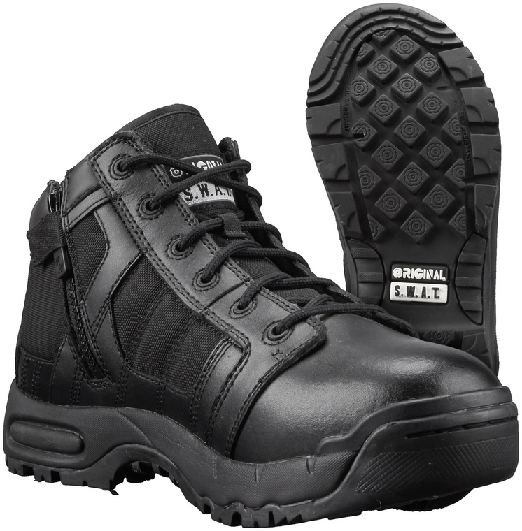 Original SWAT Metro Air 5 Side-Zip Military Tactical Boot - Black