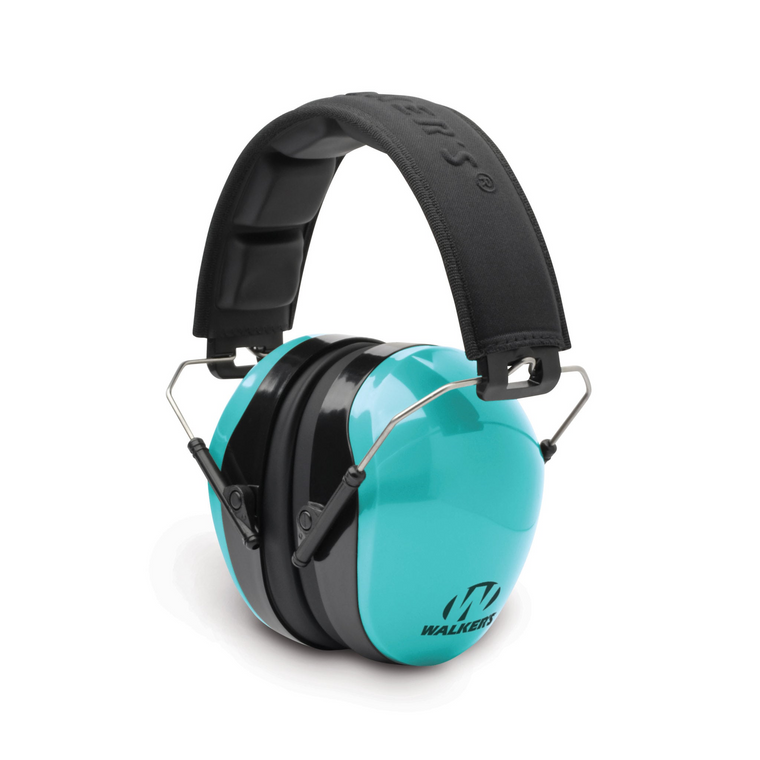 Dual Color Passive Muff Embossed Headband - Aqua Blue