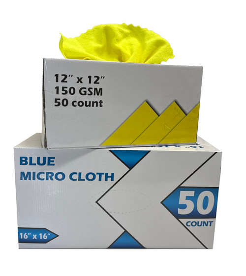 LIGHTWEIGHT (150 GSM) BOXED MICROFIBER CLOTH 
