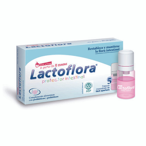 Lactoflora protector intestinal infantil fresa 10 viales