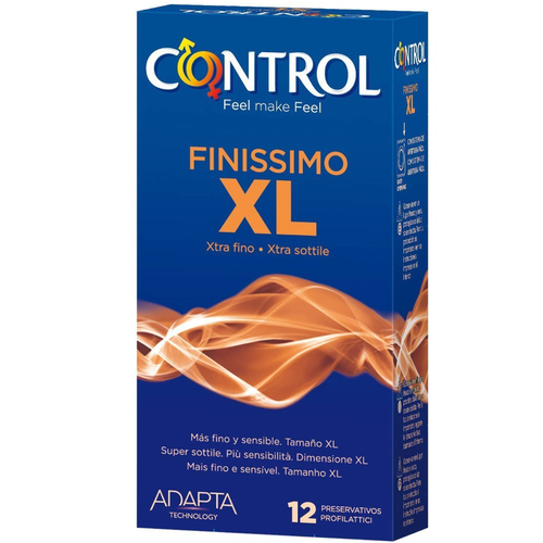 Control preservativos finísimo xl 12 U