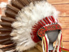 Navajo Indian Halo Warbonnet - current beading and side pieces