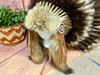 Hand Beaded, Deer Skin Leather, Coyote Fur