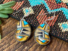 Navajo Inlay Silver Earrings