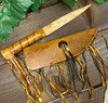 Navajo Decorative Bone Knife and Sheath - Right Hand