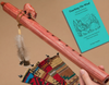 Native American Jonah Thompson cherry finish flute with bear totem