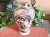 Horsehair Etched Pottery Vase - Turtle