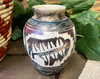 Navajo Etched Pottery Vase -Buffalo