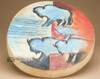 Painted Tarahumara Rawhide Hand Drum