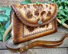 Western hand Tooled Leather Purse