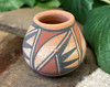 Mini Tigua Pottery Vase -Bear Paw