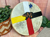 Hand Painted Tarahumara Drum - Four Directions Bear