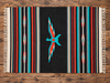 Southwest Thunderbird Blanket 5'x7' -Black (tb36a)