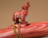 Hand Carved Fetish  - Cherry Wolf