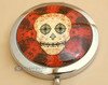 Round Day of The Dead Double Mirror 3" - Red