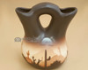 Native American Navajo Wedding Vase 5" -Sonora Desert Brown