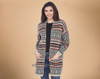 Southwest Design Cardigan -Soft Knitted Fabric