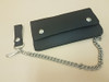 Western Leather Trucker Wallet With Belt Clip and Chain