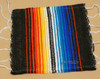 Southwestern Mexican Serape Coaster -Black