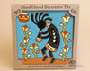 Southwestern Mexican Tile -Turquoise Kokopelli