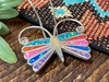 Native American Butterfly Necklace 20" - Zuni