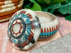 Navajo Color Band Pottery Trinket Box