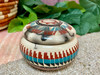 Hand Etched Horsehair Pottery Jewelry Box